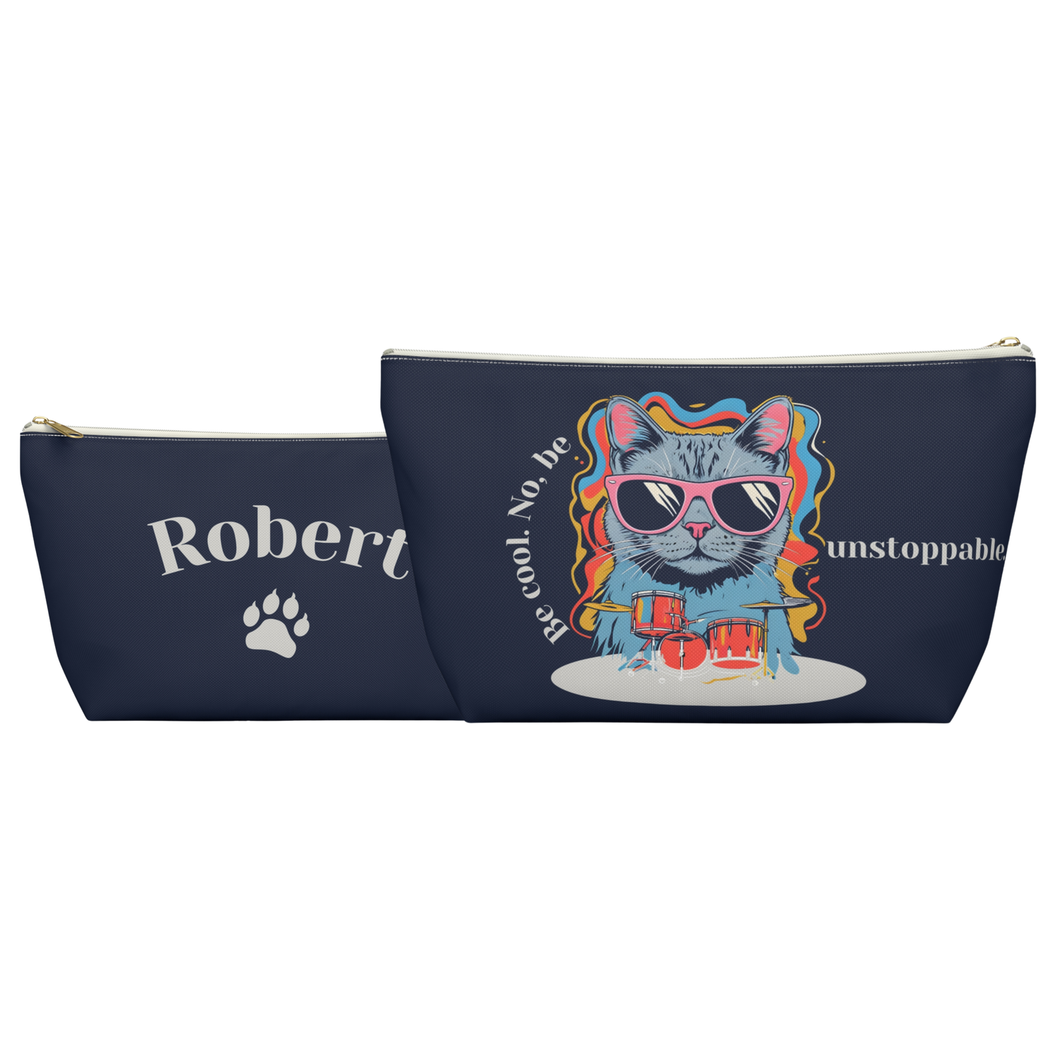 Personalized T-Bottom Pencil Cases & Accessory Pouches