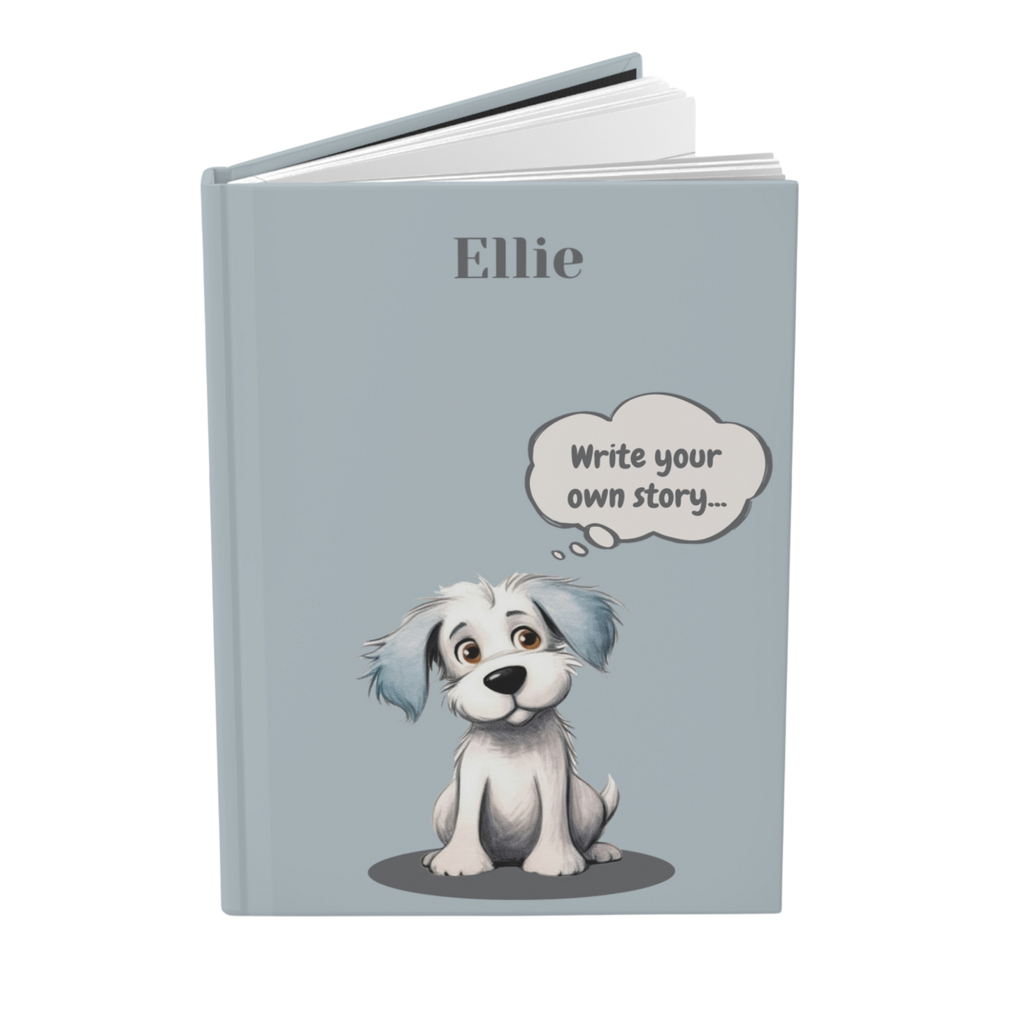 "Write your own story..." 2025 Personalized Name & Message Hardcover Dog Journal