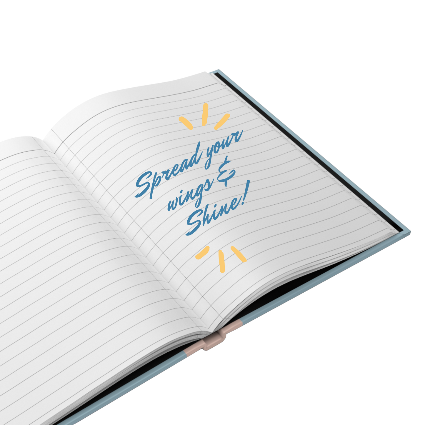 "Spread your wings and shine!" 2025 Personalized Hardcover Journal