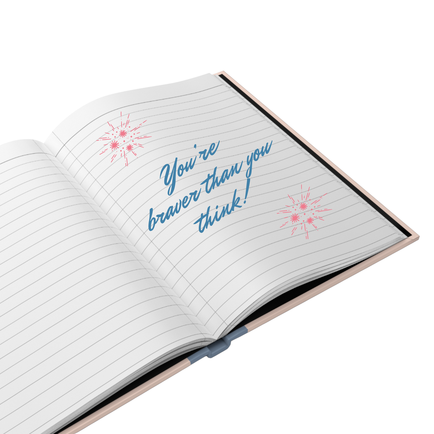 "You’re  braver than you think!" 2025 Personalized Hardcover Fairy Journal