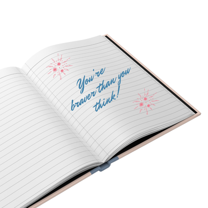 "You’re  braver than you think!" 2025 Personalized Hardcover Fairy Journal