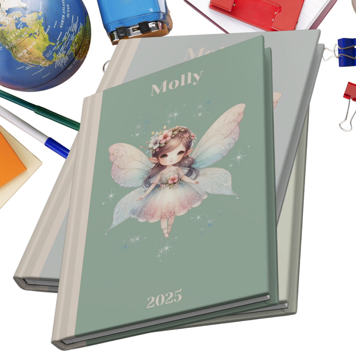 "Remember, even tiny wishes can come true." 2025 Personalized Hardcover Fairy Journal