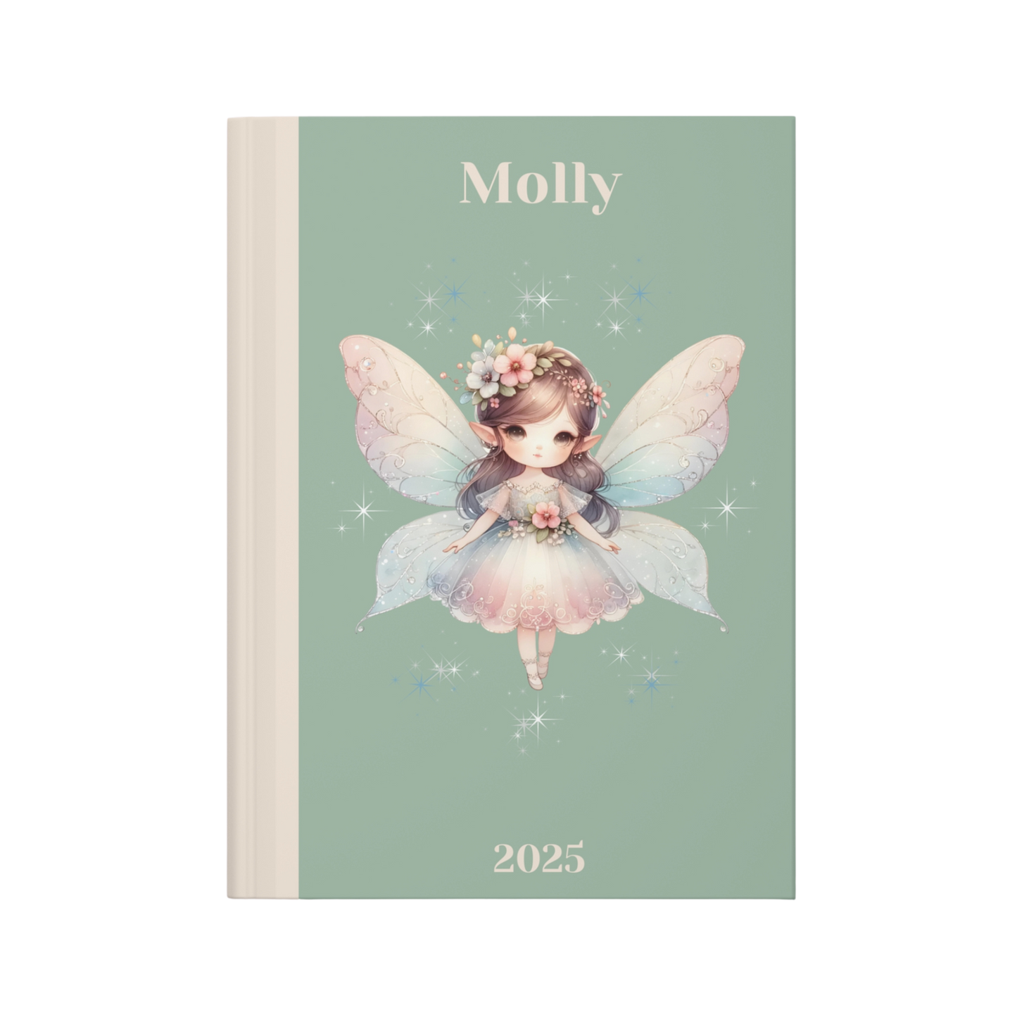 "Remember, even tiny wishes can come true." 2025 Personalized Hardcover Fairy Journal