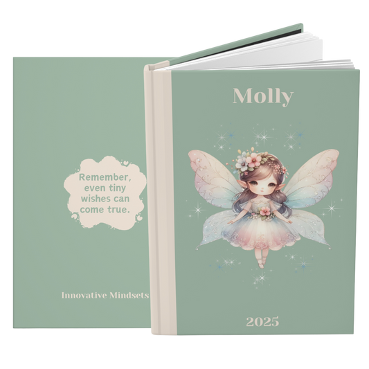 "Remember, even tiny wishes can come true." 2025 Personalized Hardcover Fairy Journal