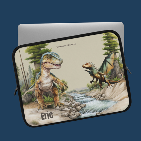 Personalized Dinosaur Laptop & iPad Sleeve