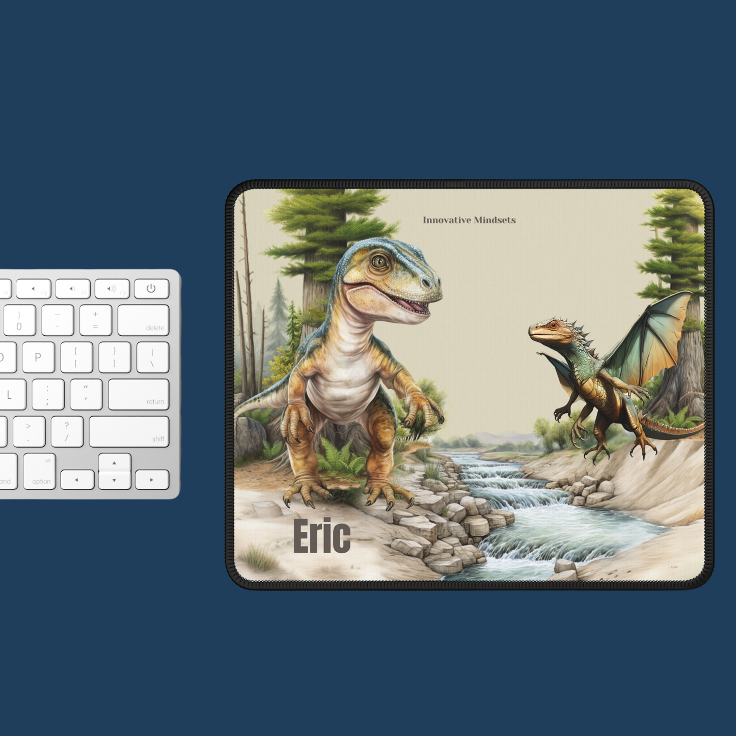 Personalized Dinosaur Mouse Pad