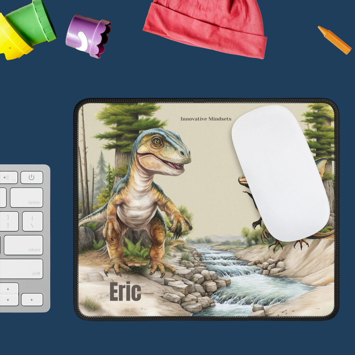 Personalized Dinosaur Mouse Pad