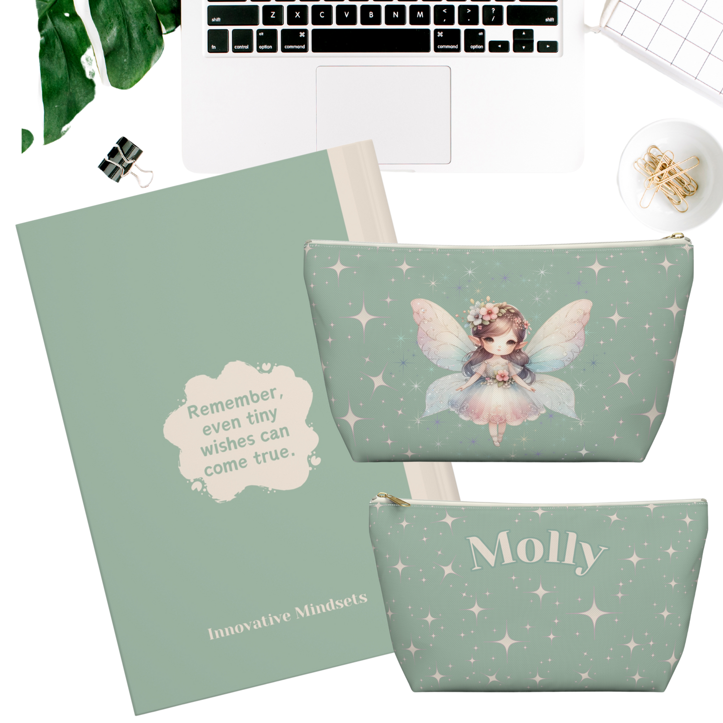 "Fairy Wishes" Personalized Pencil Case & Accessory Pouch