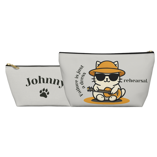 "Failure is just a dress rehearsal." Personalized Accessory Pouch