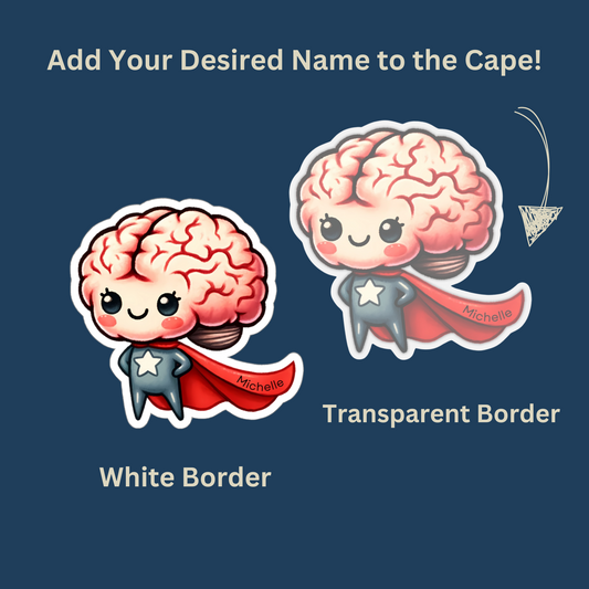 "Superbrain" Personalized Sticker