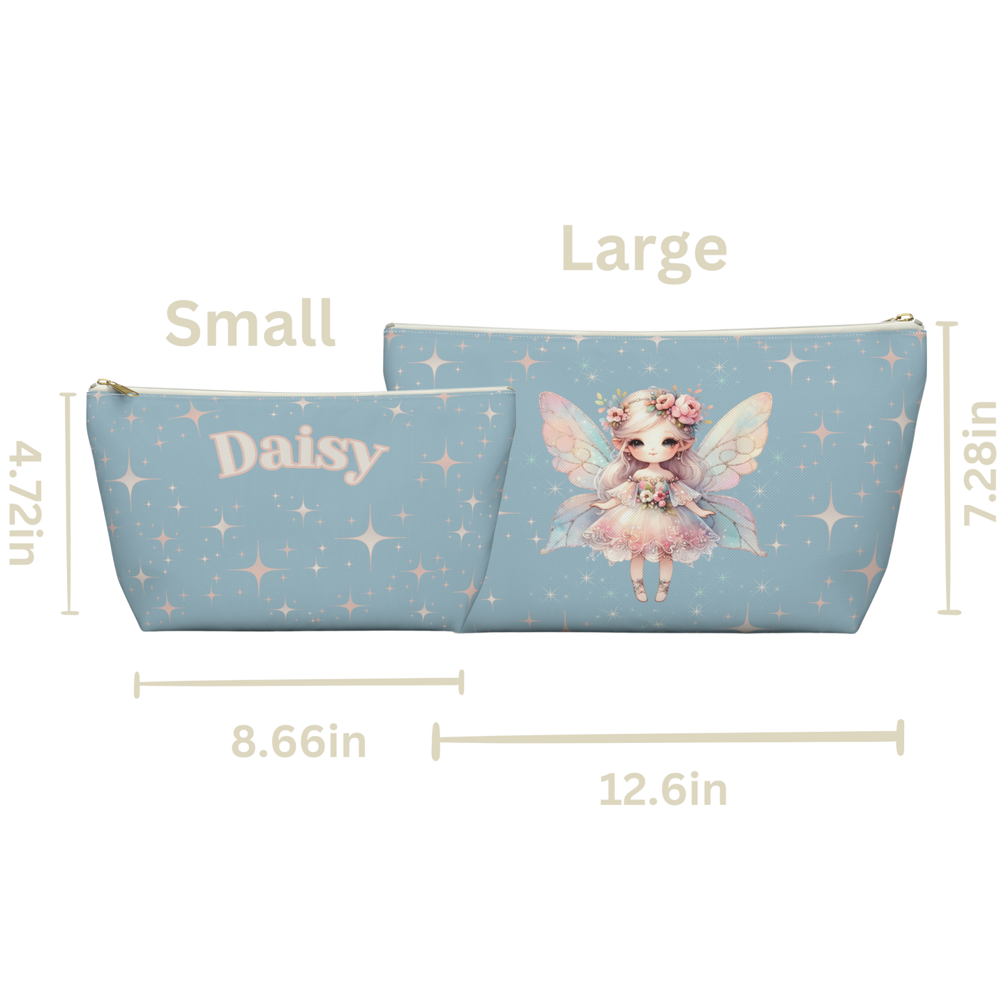 "Shine, Fairy" Personalized Pencil Case & Accessory Pouch