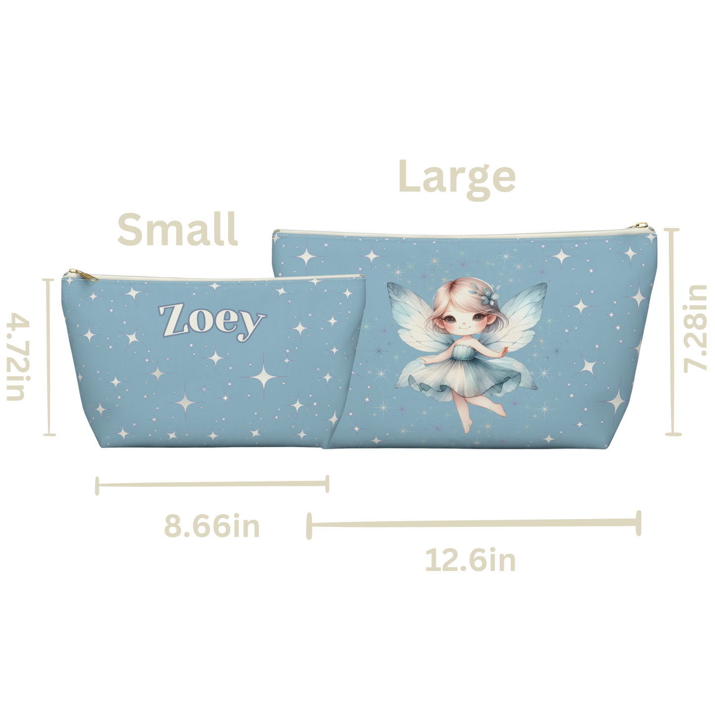 "Fairy Dust" Personalized Pencil Case & Accessory Pouch