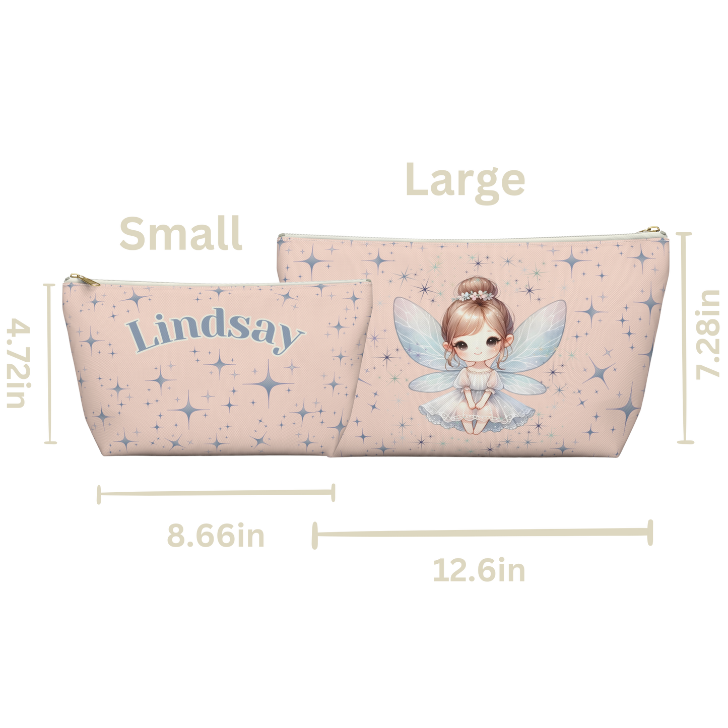 "Brave Fairy" Personalized Pencil Case & Accessory Pouch