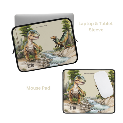 Personalized Dinosaur Laptop & iPad Sleeve