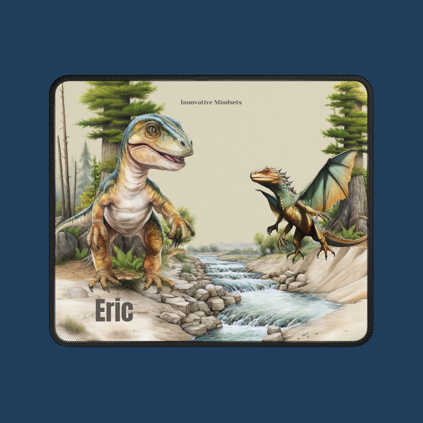 Personalized Dinosaur Mouse Pad